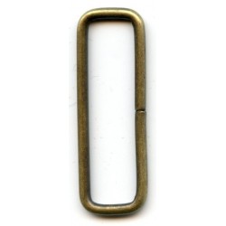 Steel Wire Loops 40/11/2.5/old brass/10 pcs.