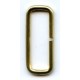 Steel Wire Loops Rectangles 25x9x2.2 mm/gold/10 pcs.