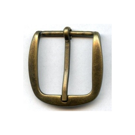 Single Prong Belt Buckle KLZ113/30 mm old brass/1 pc.