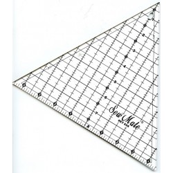 Quilting ruler imperian version 9.1/4"x8" (235x302 mm), scaled in inches, black art. ET 608