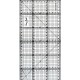 Quilting ruler, 150x500 mm, metric scale, black art.1550