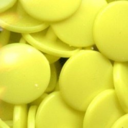 17617 Plastic Snap Fasteners 12.4 mm, colour B7-lemon/25 pcs.
