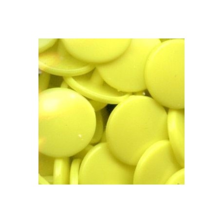 Plastic Snap Fasteners 12.4 mm, colour B7-lemon/25 pcs.