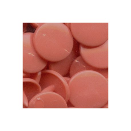 Plastic Snap Fasteners 12.4 mm, colour B17-salmon/25 pcs.