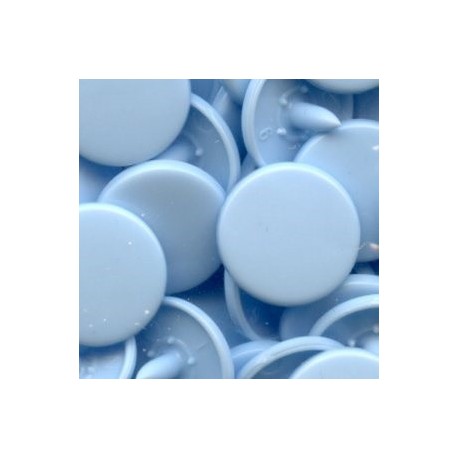 Plastic Snap Fasteners 12.4 mm, colour - light blue/25 pcs.