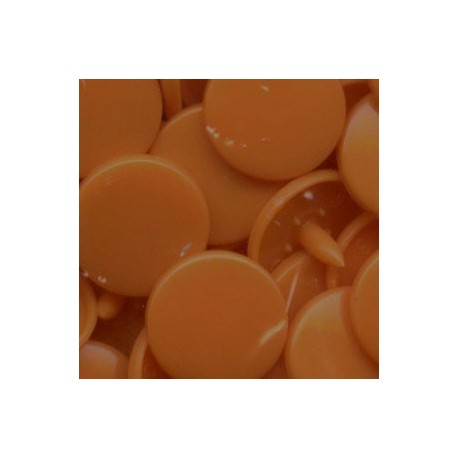 Plastic Snap Fasteners 12.4 mm, colour B40-orange/25 pcs.