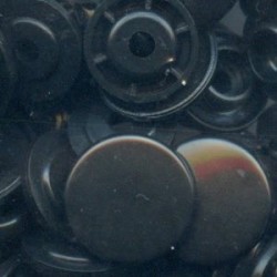 17664 Plastic Snap Fasteners 14 mm, colour B5-black/25 pcs.