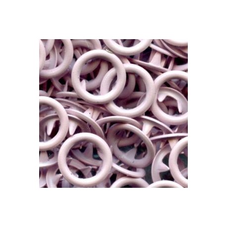 19883 Open Ring Snap Fasteners 9.5mm/127rose/50pcs.