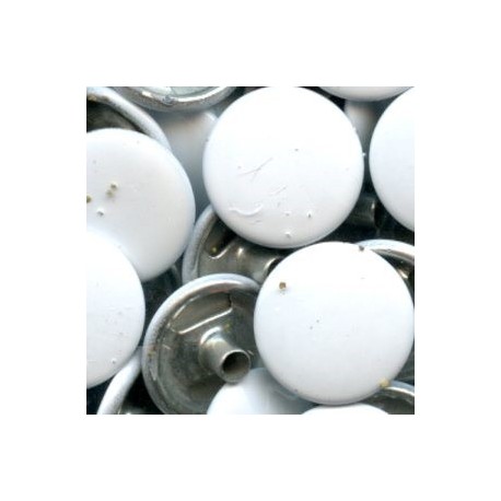 Snap Fasteners ALFA 12.5 mm stainless white/1 pc.