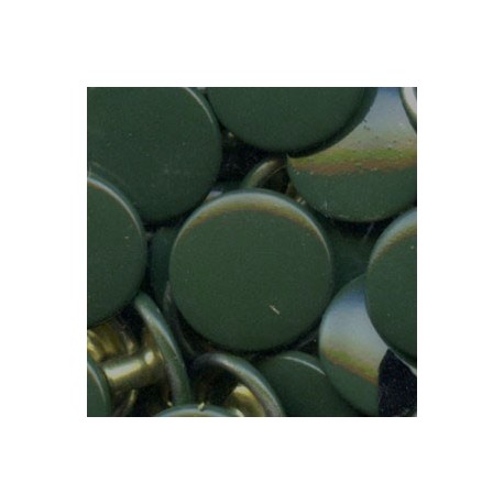 Snap Fasteners ALFA 12.5 mm/stainless/dark green/1 pc.
