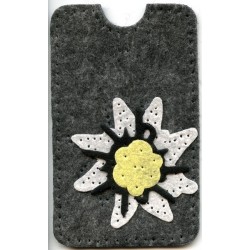 17564 Felt Smartphone Case Size L DIY Edelweiss art.933-08