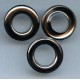 Eyelets 17 mm stainless without welt/graphita/20pcs.
