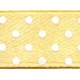 Satin Ribbon with Dot 12 mm color 6007 - gold/1 m