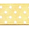 Satin Ribbon with Dot 12 mm color 6007 - gold/1 m