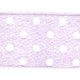 Satin Ribbon with Dot 12 mm light violet/1 m