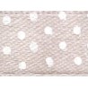 Satin Ribbon with Dot 12 mm, color 6139 - light grey/1 m