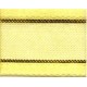 17580/4011 Gold-Lined Satin Edge Organza Ribbon 15 mm yellow/1 m
