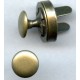 18191 Magnetic Snap Fasteners 18 mm with 1 rivet/old brass/1 pc.