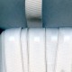 Silicone Gripper Strap Elastic width 20 mm, white/1m