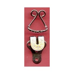 Trouser Hooks-Two Parts, old brass/1 pc.