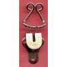 Trouser Hooks-Two Parts, old brass/1 pc.