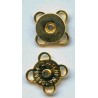 Sew-on magnetic clasp 10.5 mm/gold/1 pc.