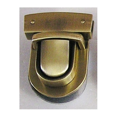 Tuck lock clasp art.7631280102/old brass/34mm/1 pc.