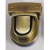 Tuck lock clasp art.7631280102/old brass/34mm/1 pc.