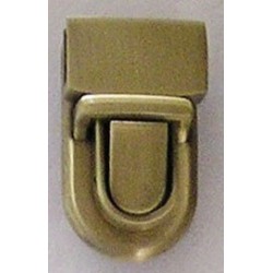 18401 Tuck lock clasp art.7631290102/old brass/24/1pc.