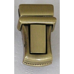 Tuck lock clasp art.7631300102/old brass/20mm/1pc.