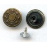 Jeans Tack Button 17 mm  "Stars", Old Brass, plastic Base, nickel free/1 pc.