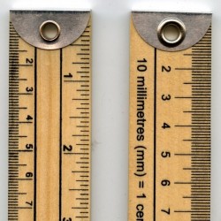 Medinė liniuotė 100 cm/1mm