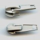18555 Nylon Coil Short Tab Slider Zipper Pull Light Grey/1 pc.
