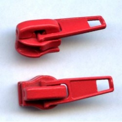 18557 Nylon Coil Short Tab Slider Zipper Pull color 145 red/1 pc.