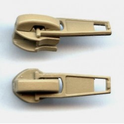 18549 Nylon Coil Short Tab Slider Zipper Pull color 268 beige /1 pc.