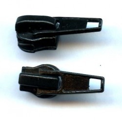 21460 Nylon Coil Short Tab Slider Zipper Pull color 310 black auto-lock/1 pc.