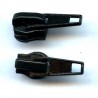 Nylon Coil Short Tab Slider Zipper Pull color 310 black auto-lock/1 pc.