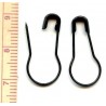 18412 Pear Safety Pins No.2/0/22 mm/black/1 pc.