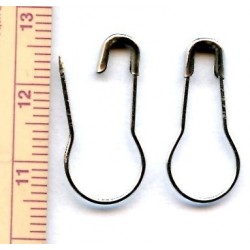 Pear Safety Pins No.2/0/22 mm/nickel/1 pc.