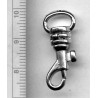 Metal Snap Hook art.763106/0101/08mm nickel/1 pc.