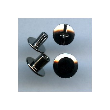 Binding Screw Posts art.5200590/56, 9x5 mm, black nickel/1 pc.