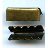 21166 Belt Tips 25x9 mm/old brass/1 pc.