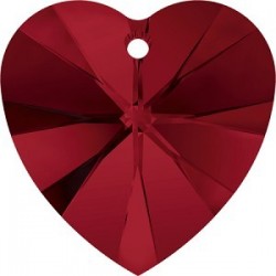 Swarovski pendant "Heart" art.6228/18x17.5 mm, color - Siam/1 pc.