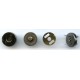 Magnetic snap fasteners 14 mm, black nickel/1 pc.