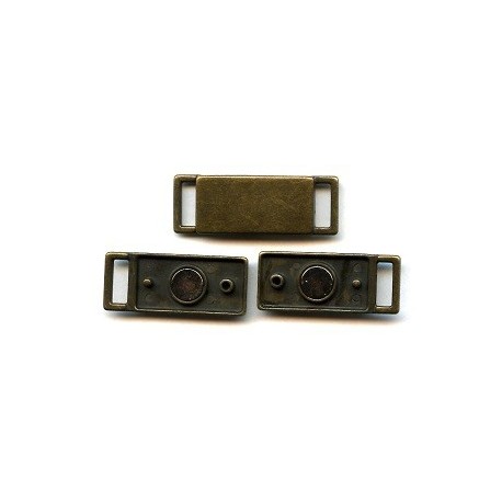 Magnetinis užsegimas ZZBM 40x15mm/žalvaris/1vnt.