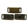 18966 Magnetic clasp art.-Nr. ZZBM 40x15mm/old brass/1 pc.