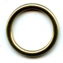 Žiedas lietas 25mm art.OZK25 geltonas/1 vnt.