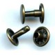 Double Rivets No.12LUX/11mm/old brass/50 pcs.