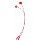 Clothing loop-pin red/130mm red/1000pcs.