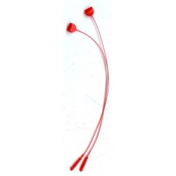 Clothing loop-pin red/130mm red/1000pcs.